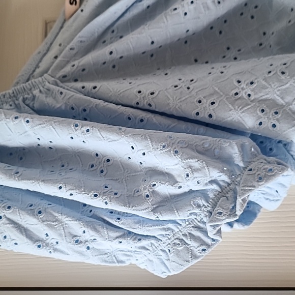 SO BRAND WOMENS BLUE JUNIOR SIZE PUFF SLEEVE SUMMER TOP PLUS SIZE 3X - Picture 6 of 14